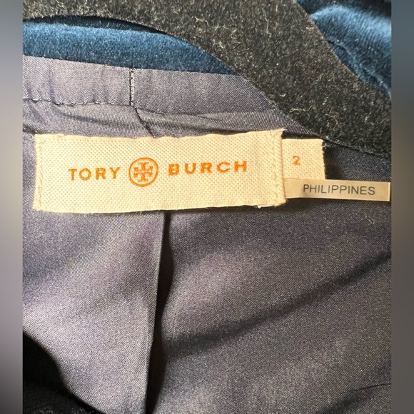 Tory Burch Warren Coat Navy Size 2/XS - Picture 4 of 7